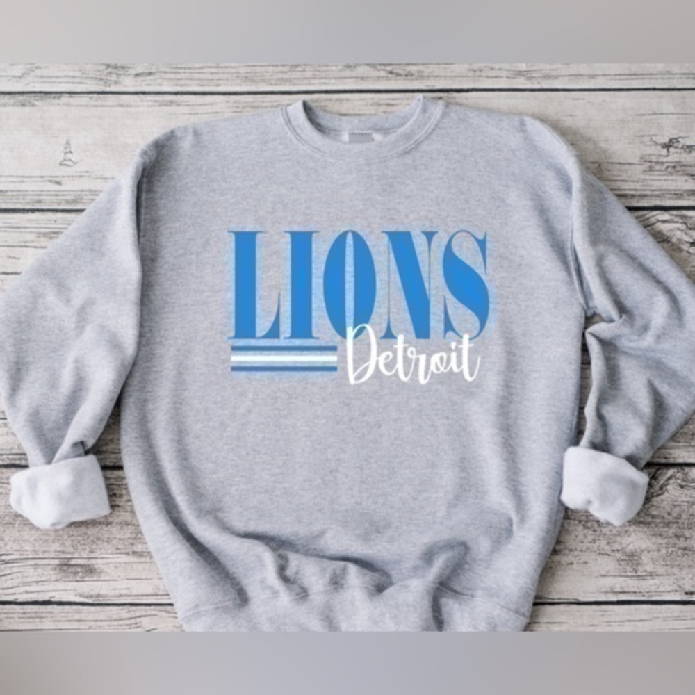 Lions striped crewneck